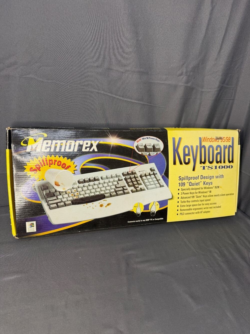 Memorex TS1000 Windows 95/98 Keyboard New in Box Vintage